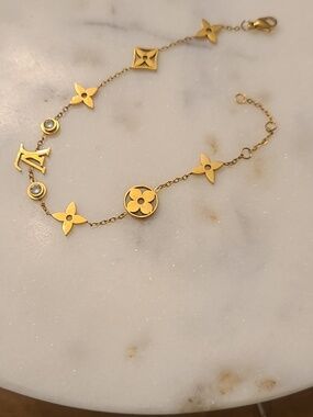 gold-tone Monogram charm bracelet